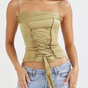 House of CB Letitia Top in Olive